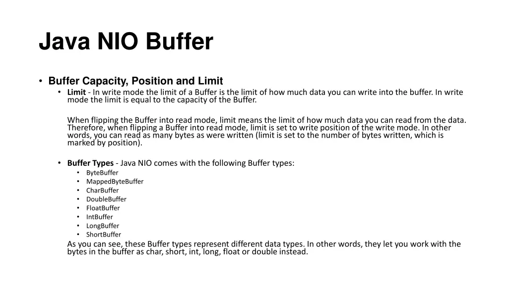 java nio buffer 6
