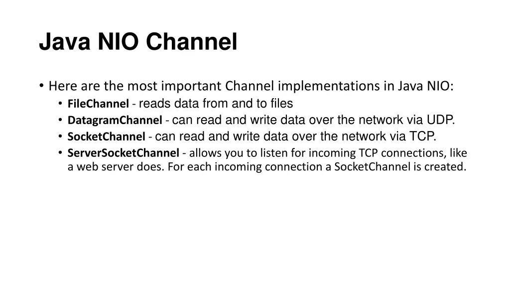 java nio channel 1