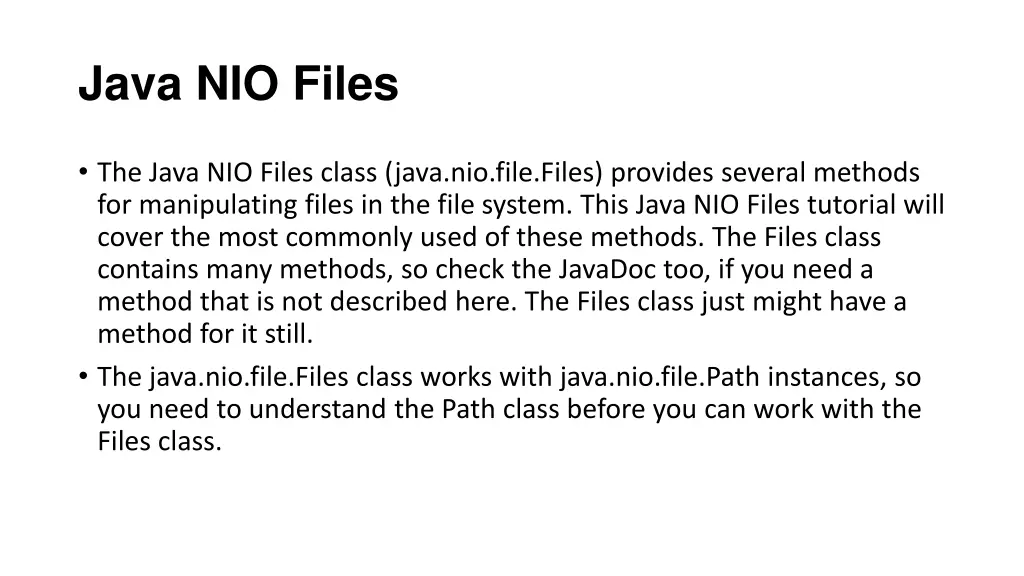 java nio files
