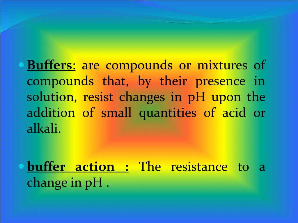buffers are compounds or mixtures of compounds