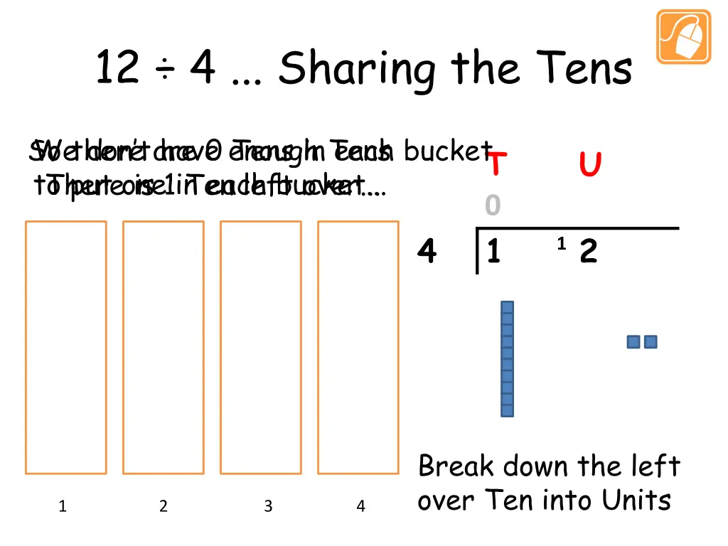 12 4 sharing the tens