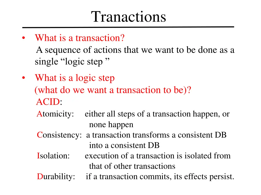 tranactions