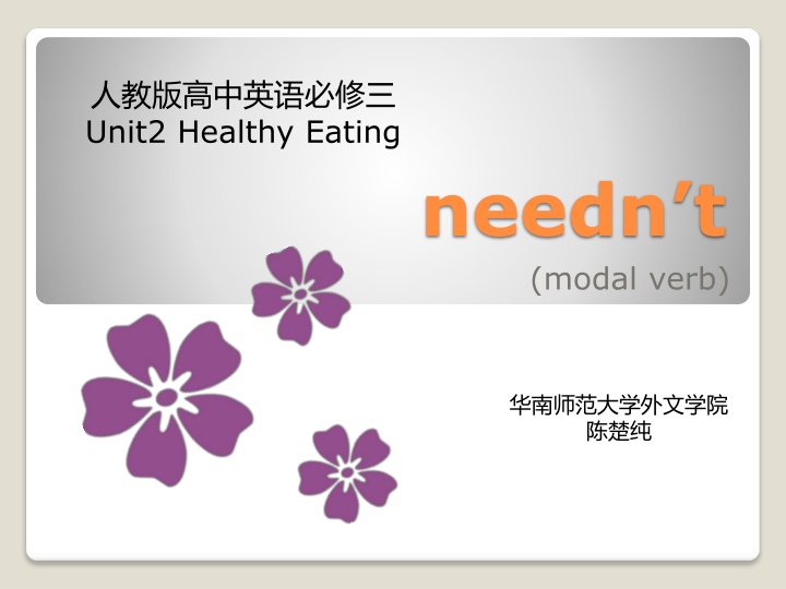 unit2 healthy eating