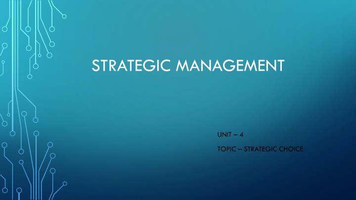 strategic management