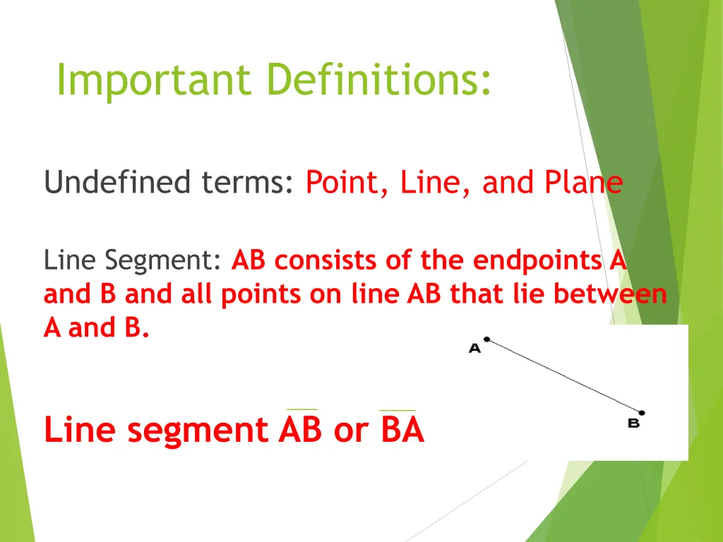 important definitions