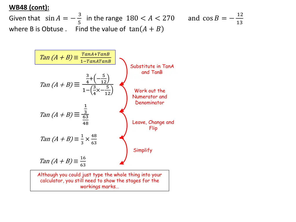wb48 cont given that sin 3 where b is obtuse find