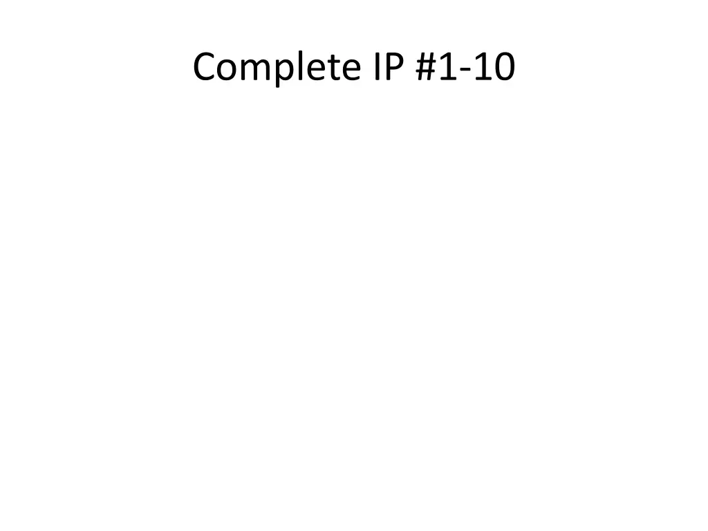 complete ip 1 10