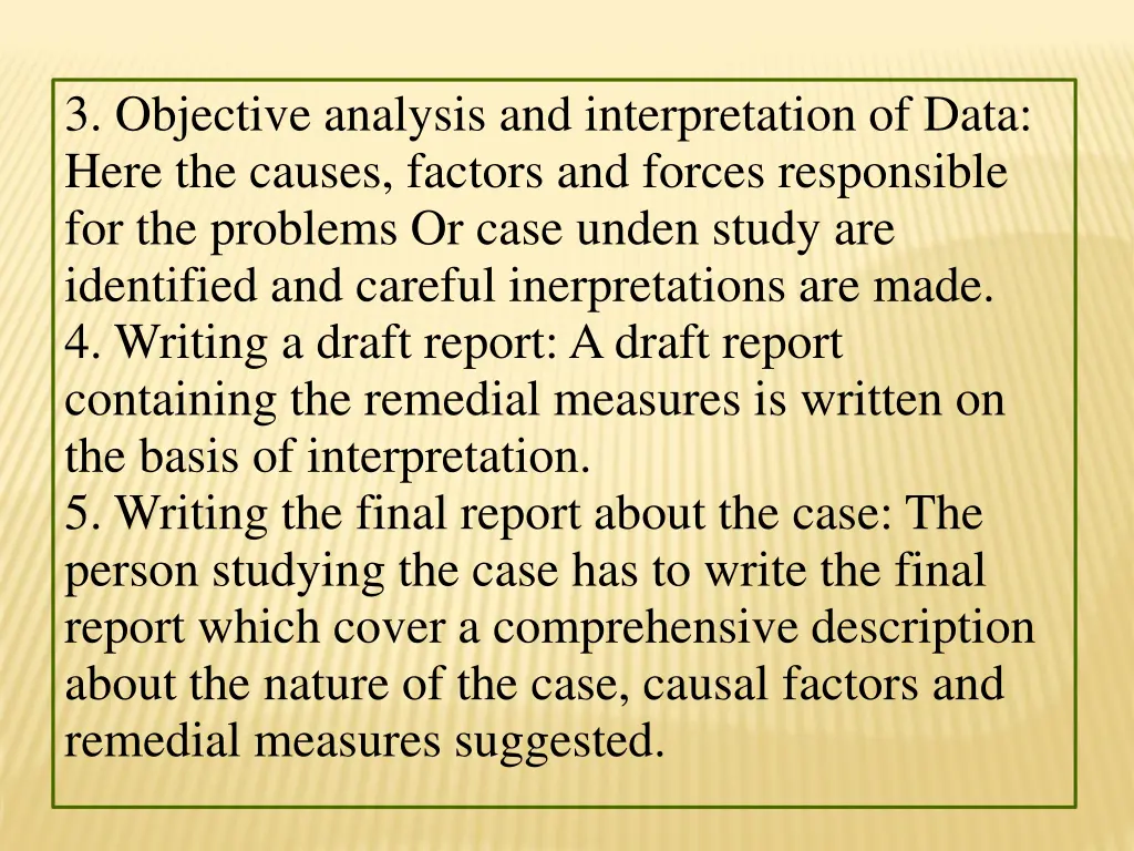 3 objective analysis and interpretation of data