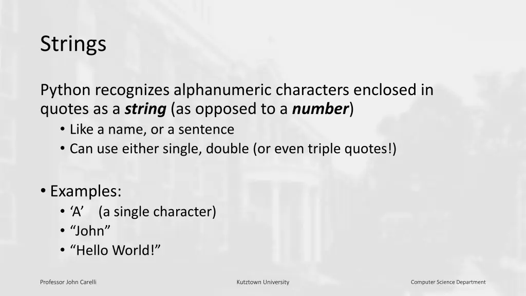strings
