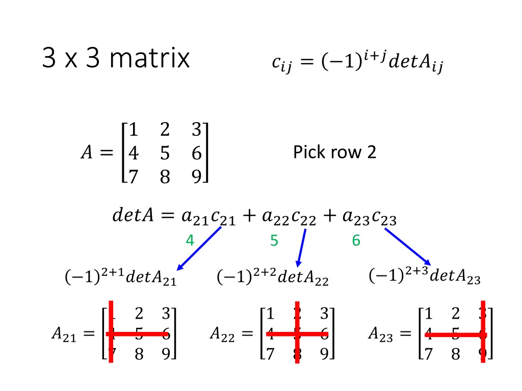 3 x 3 matrix