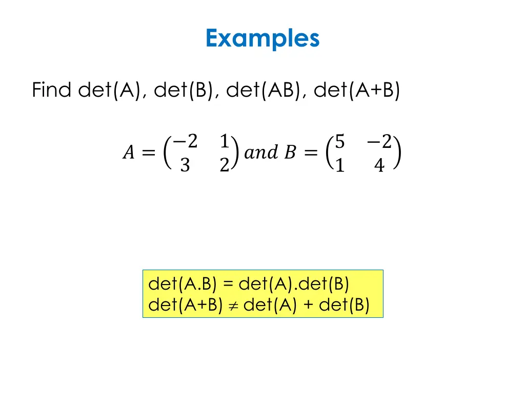 examples