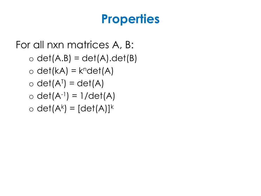 properties