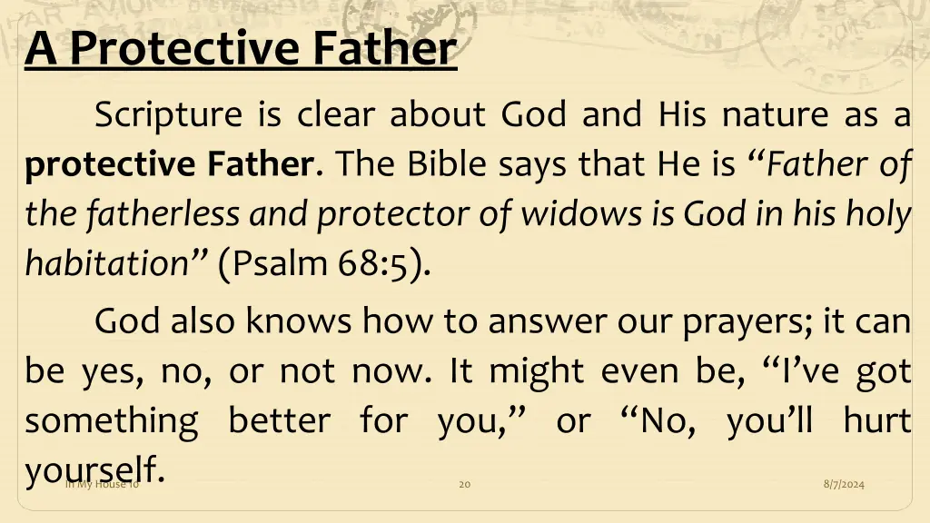 a protective father