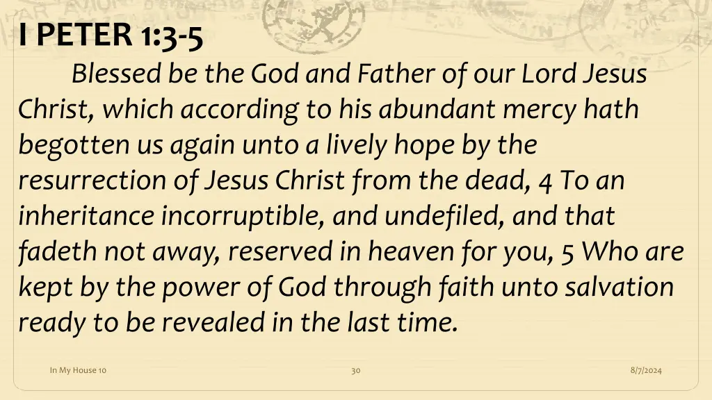 i peter 1 3 5 blessed be the god and father