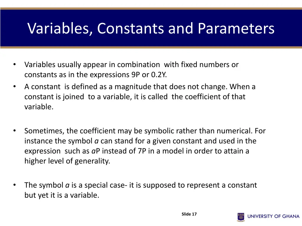 variables constants and parameters 2