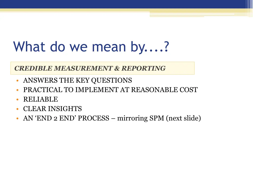 what do we mean by