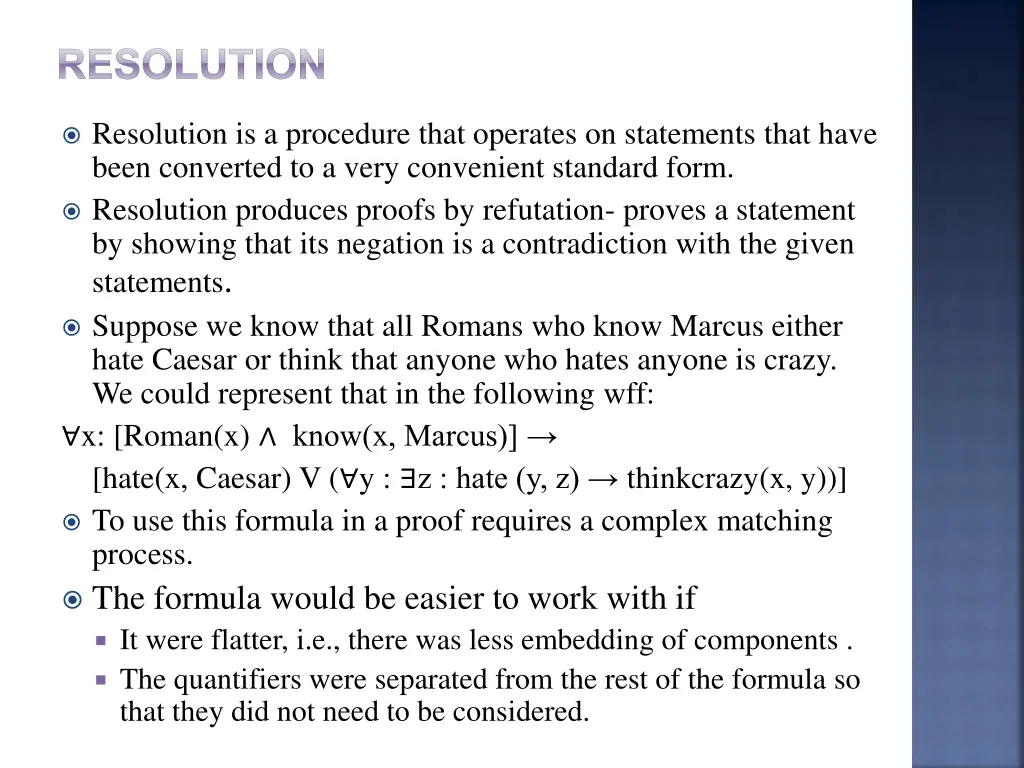 resolution