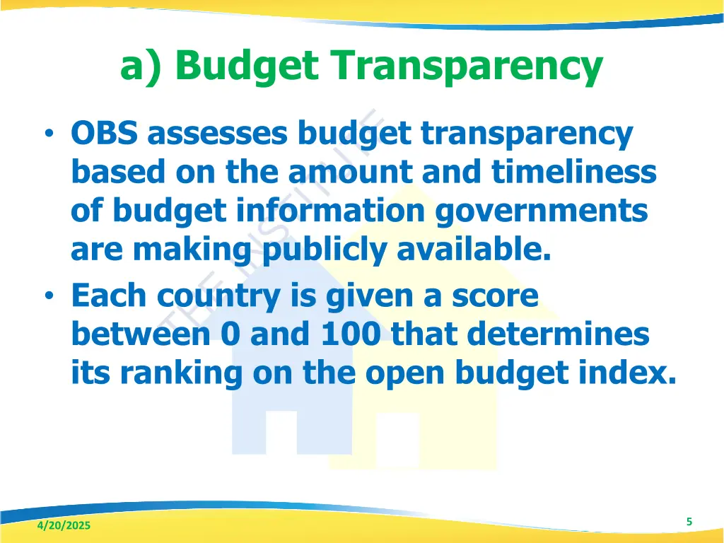 a budget transparency
