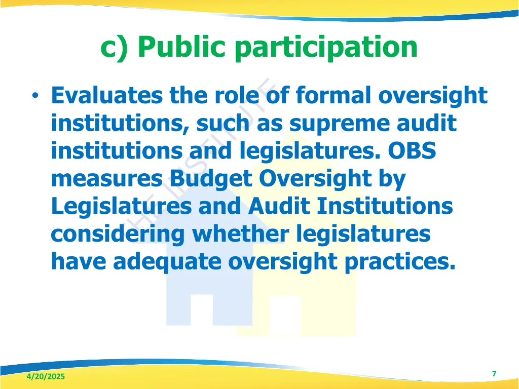 c public participation