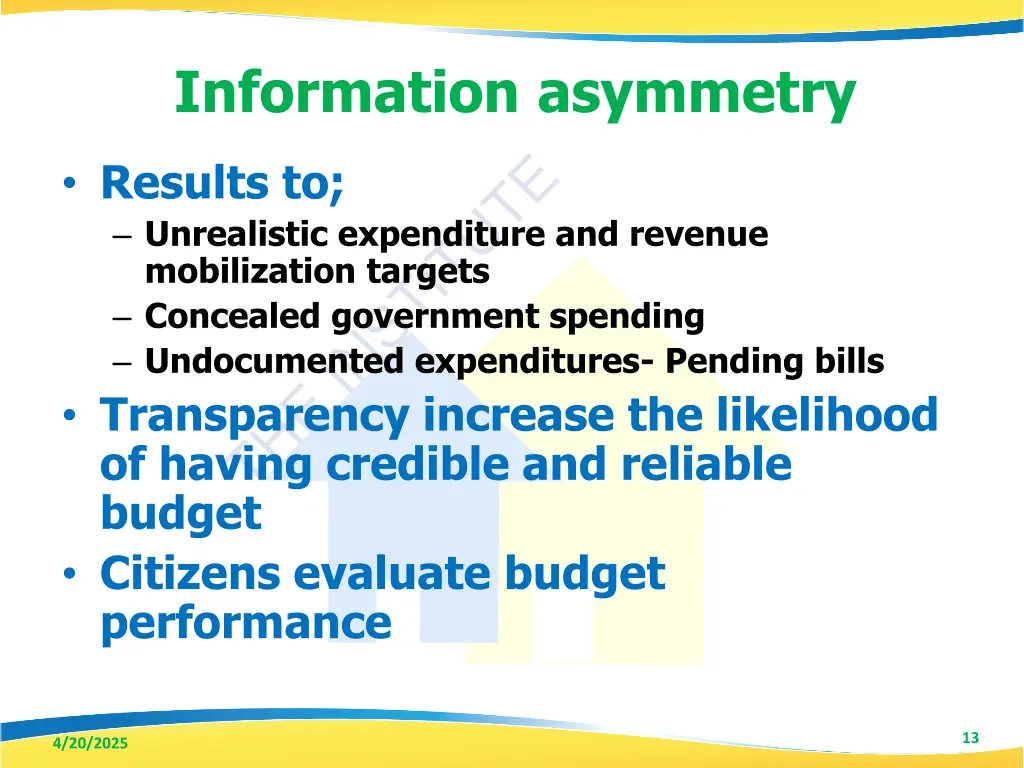 information asymmetry