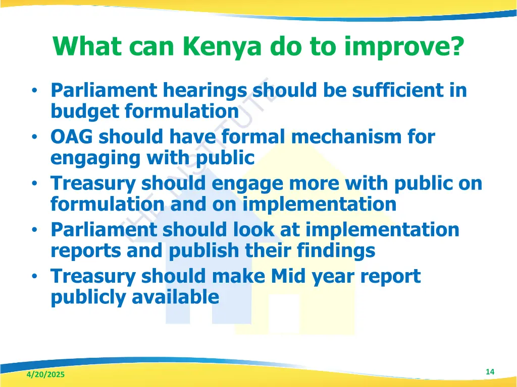 what can kenya do to improve