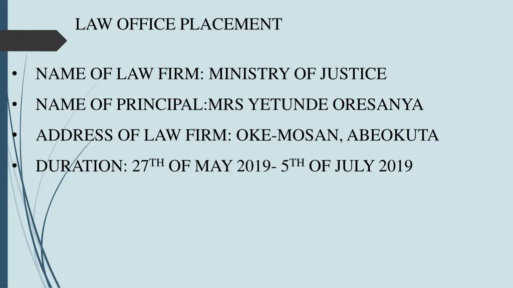 law office placement