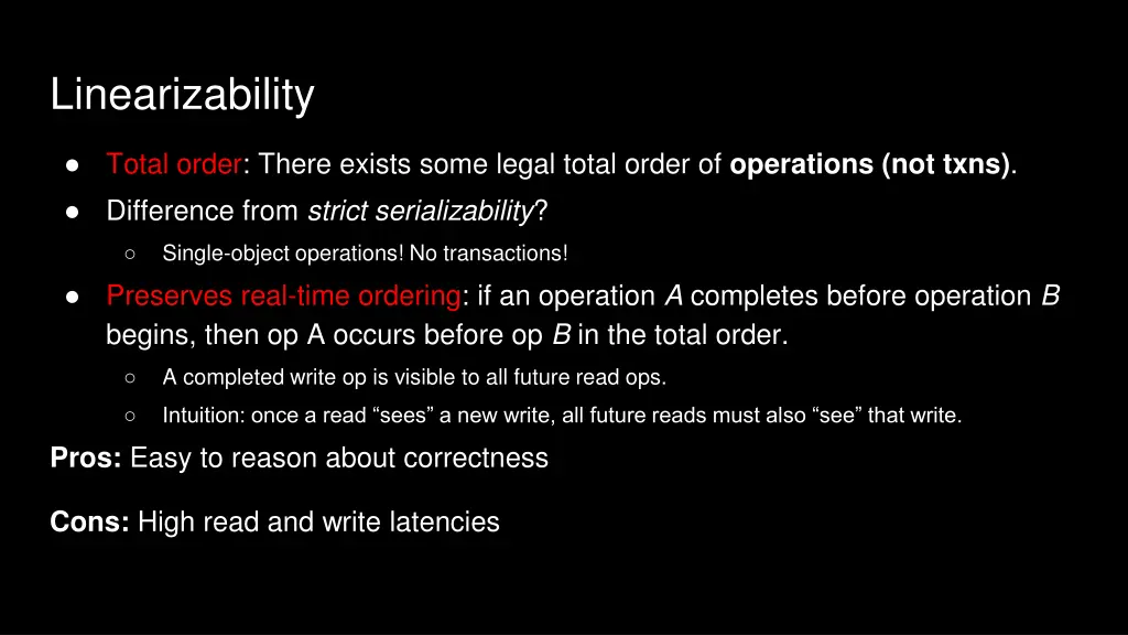 linearizability