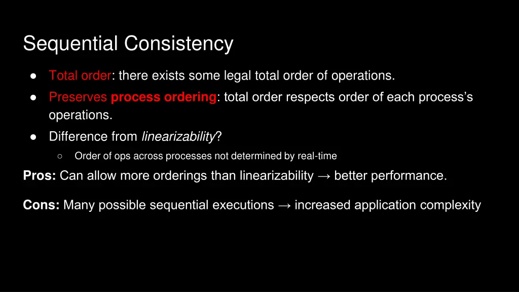 sequential consistency