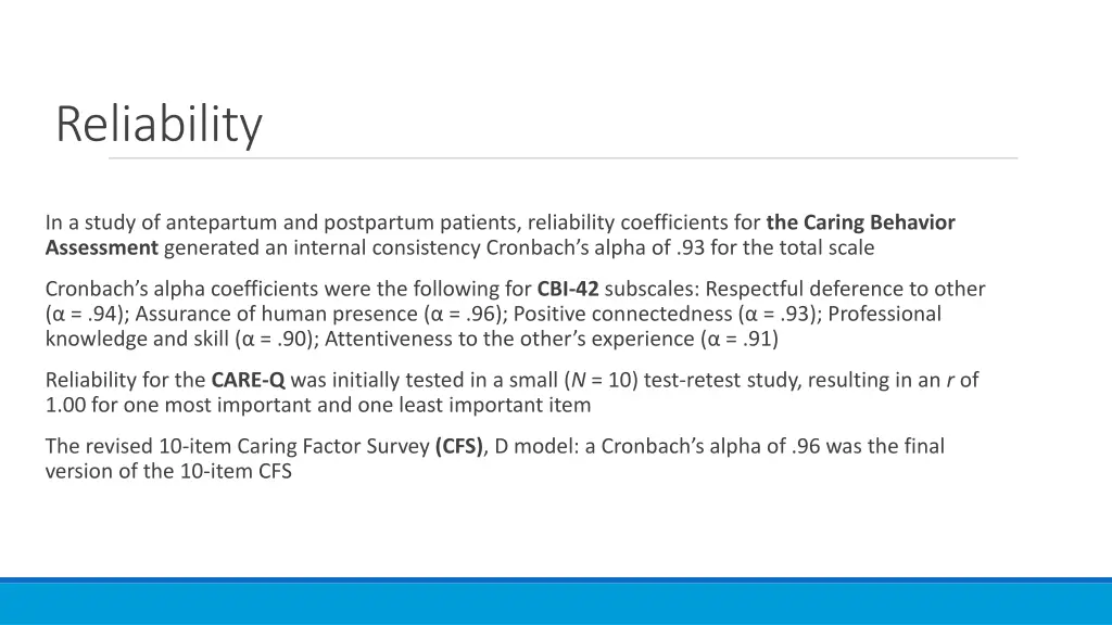 reliability 1