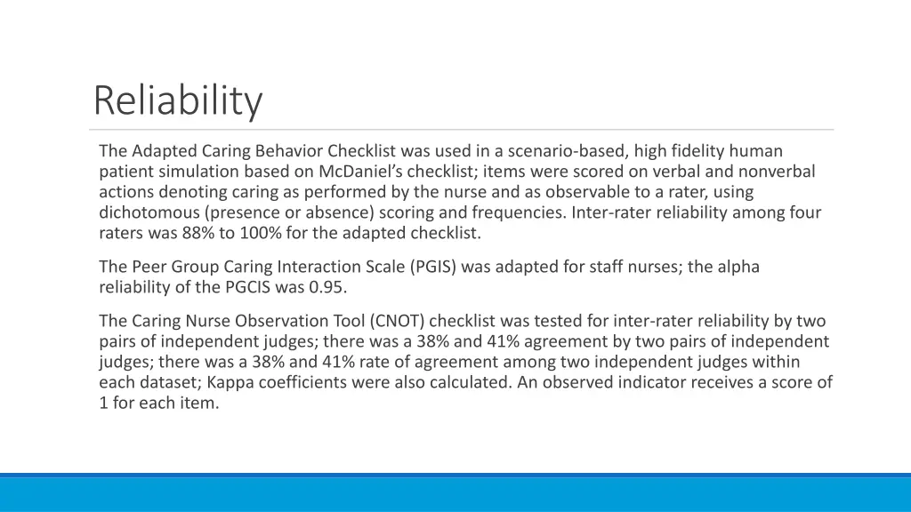 reliability 3