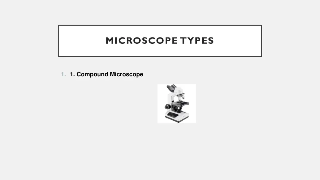 microscope types