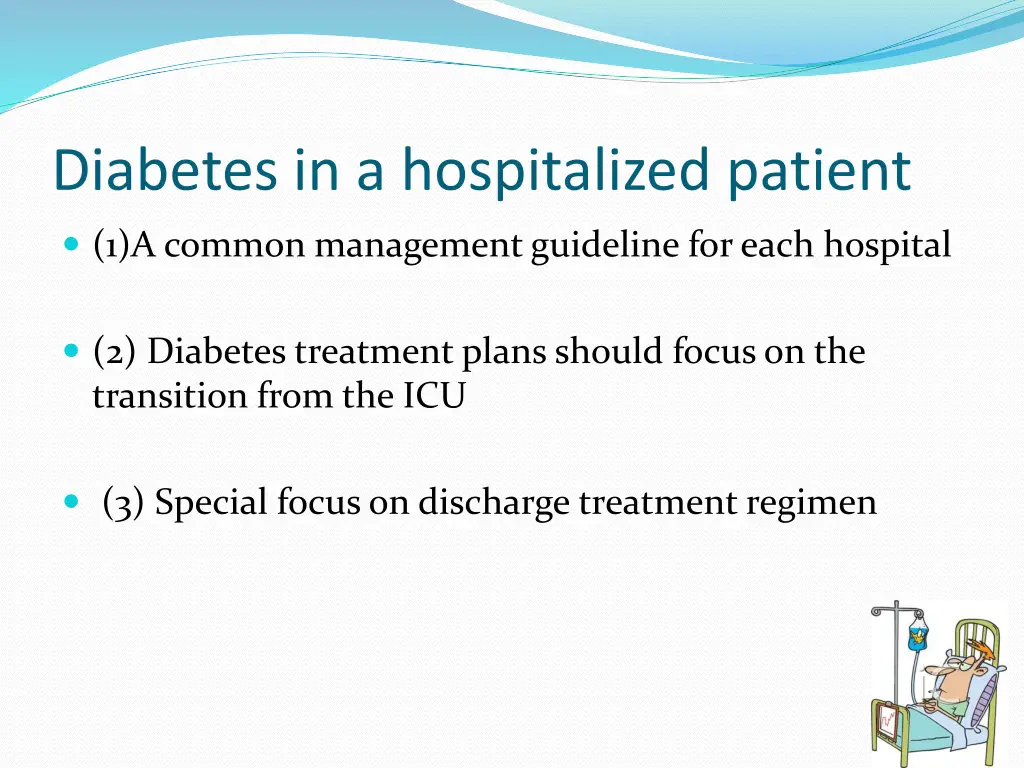 diabetes in a hospitalized patient