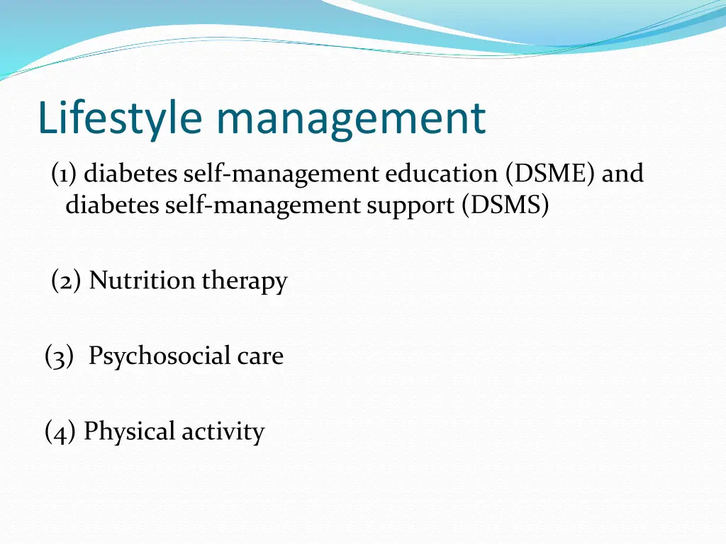 lifestyle management
