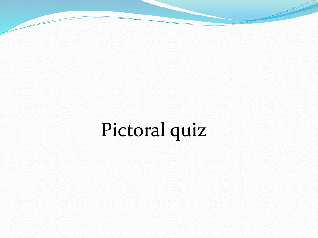pictoral quiz
