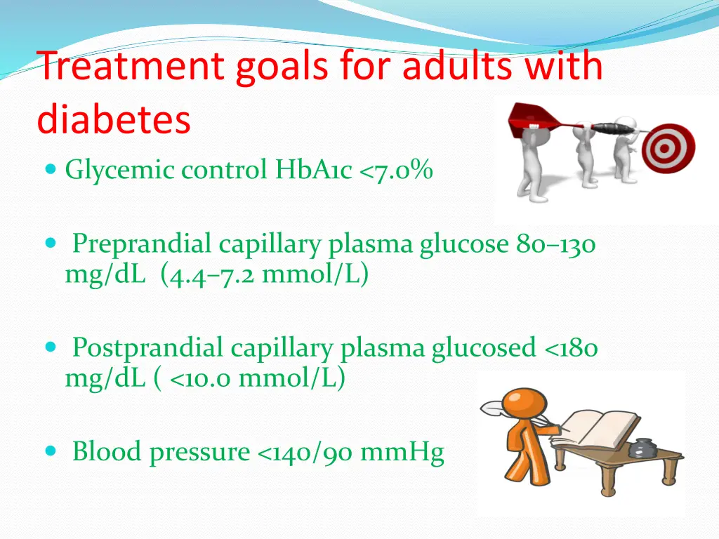 treatment goals for adults with diabetes glycemic