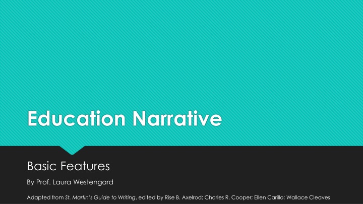 education narrative