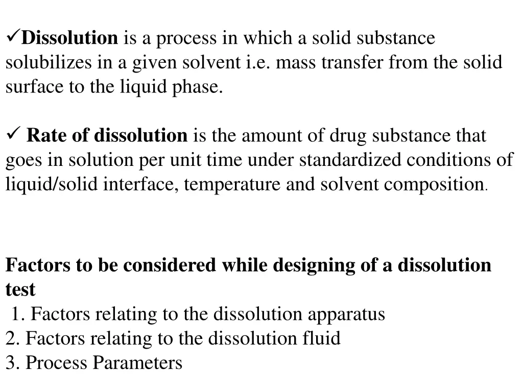 dissolution is a process in which a solid