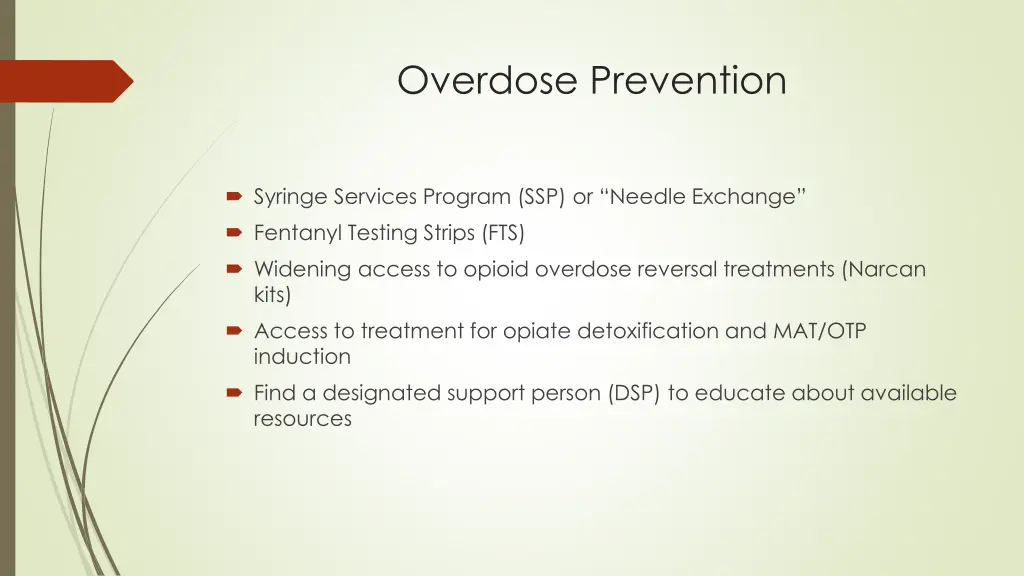 overdose prevention