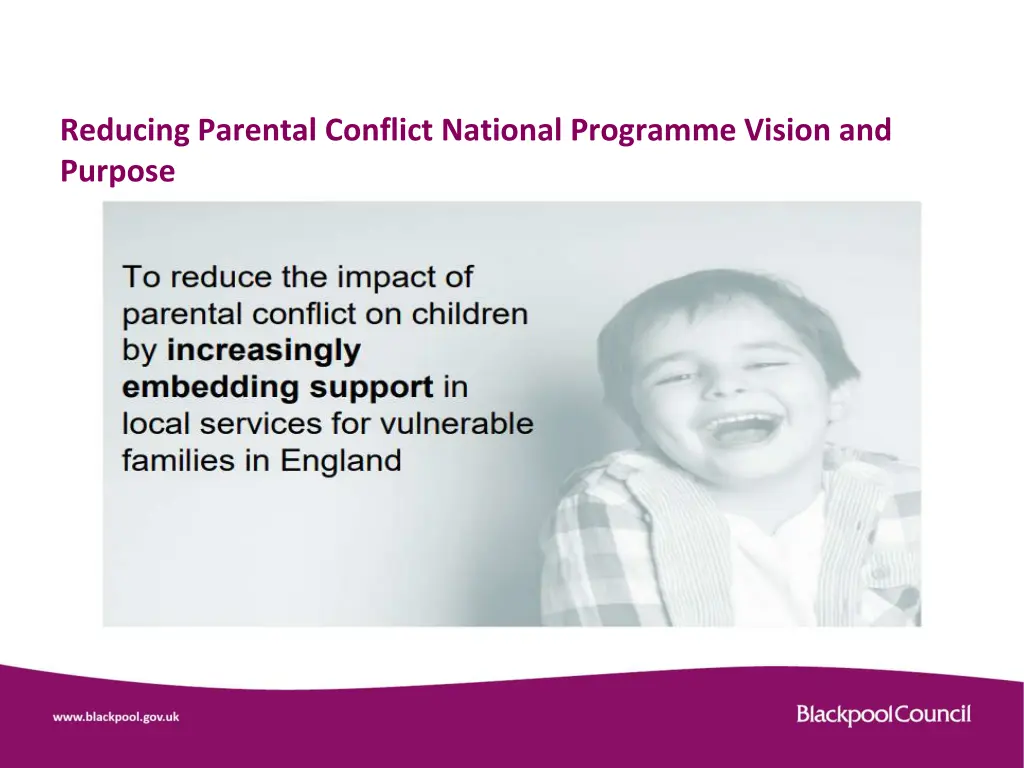 reducing parental conflict national programme