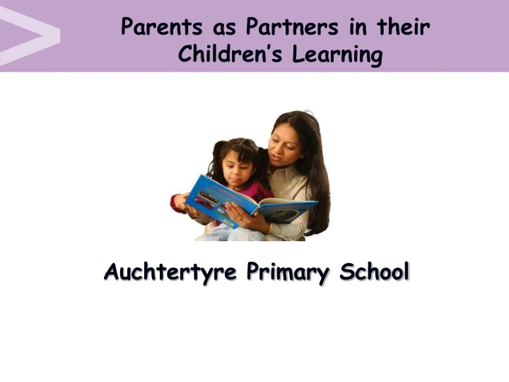 parents as partners in their children s learning