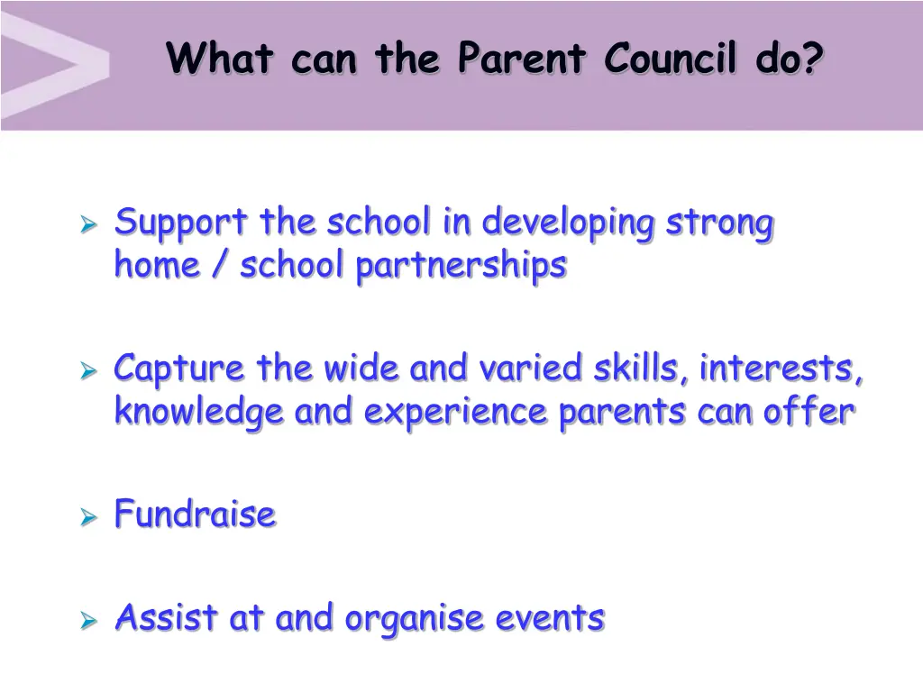 what can the parent council do