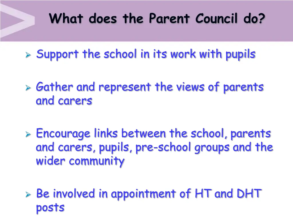what does the parent council do