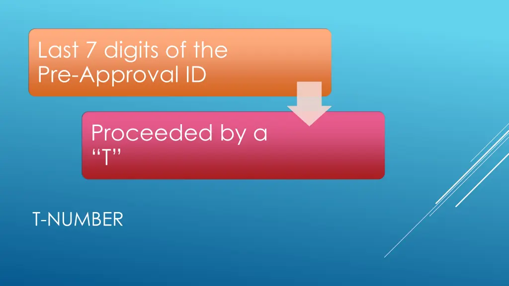 last 7 digits of the pre approval id