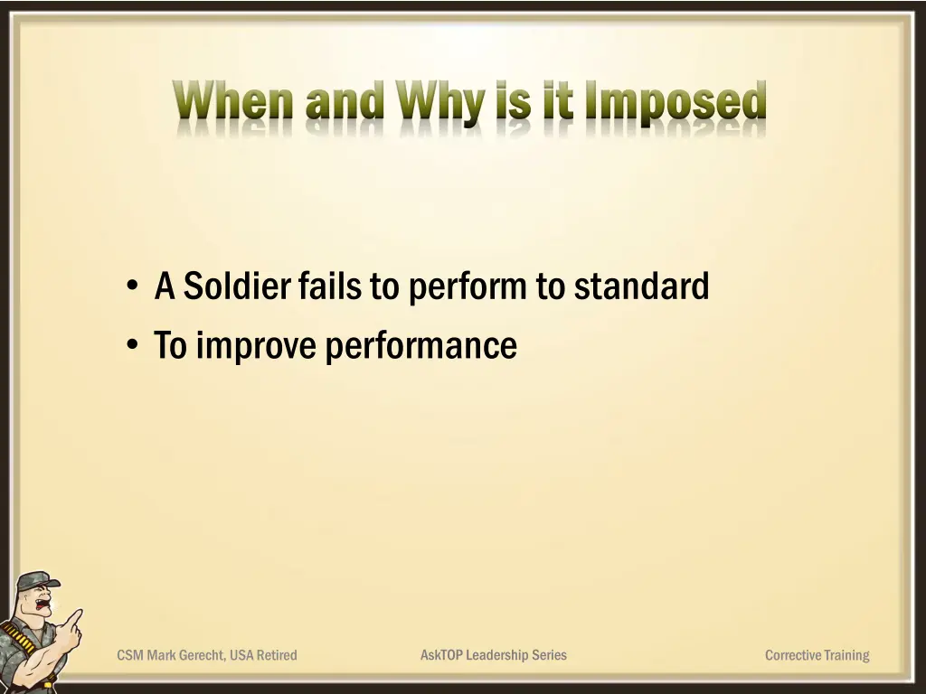 when and why is it imposed when