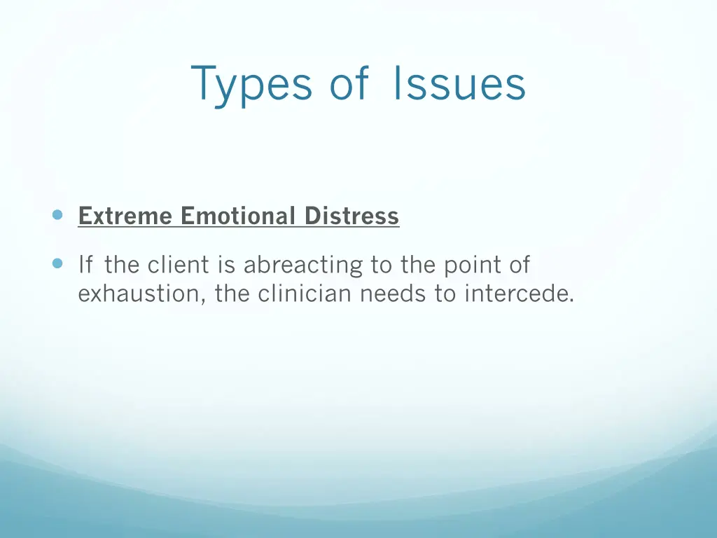 types of issues 3