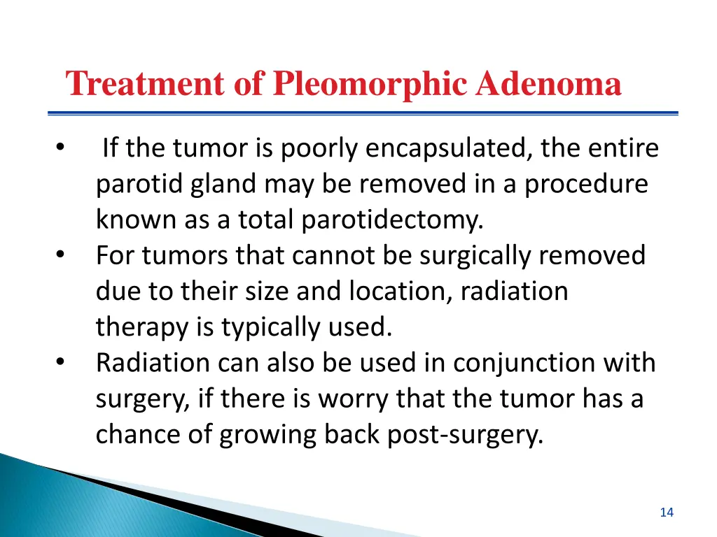 treatment of pleomorphic adenoma 2