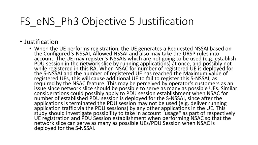 fs ens ph3 objective 5 justification