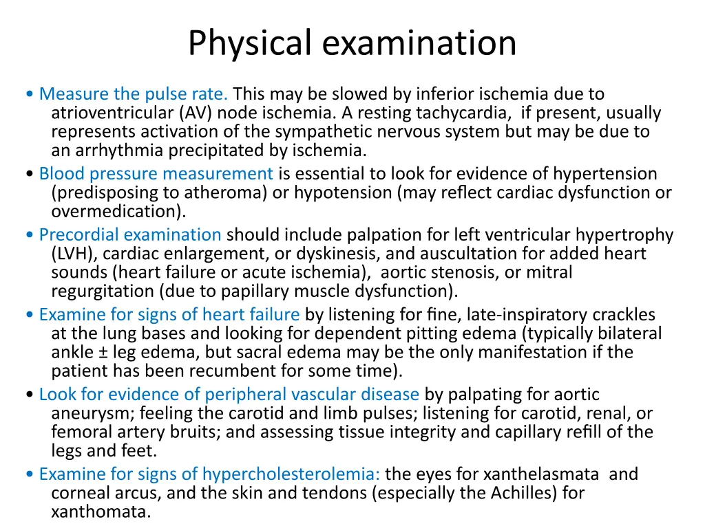 physical examination