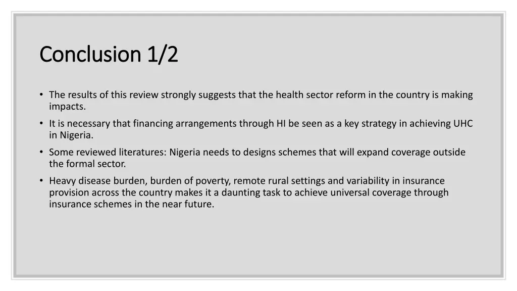 conclusion 1 2 conclusion 1 2