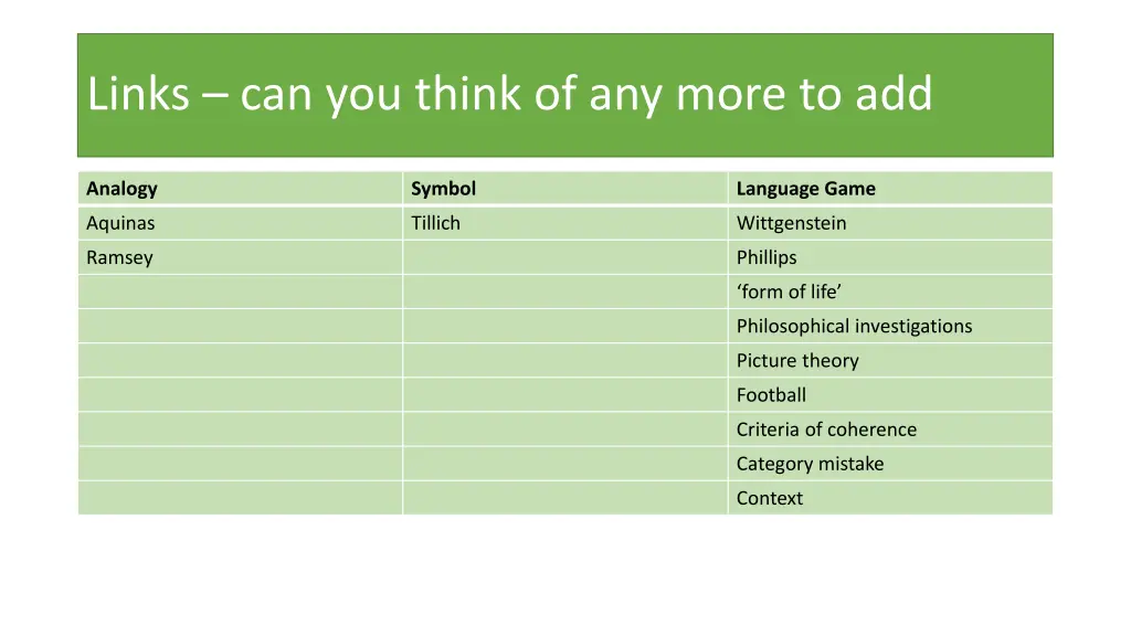 links can you think of any more to add